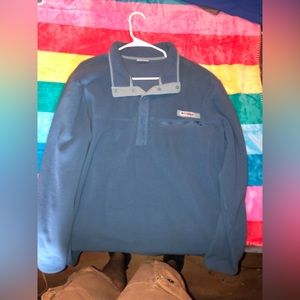 XL Blue Columbia PFG light fleece pull over